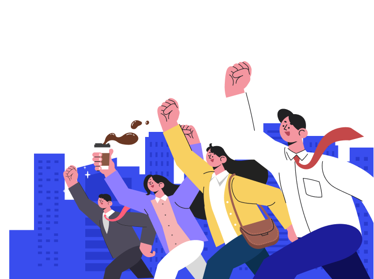 함께 취업을 향해 달리는 사람들